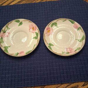 Franciscan Desert Rose 2 Regular Saucers